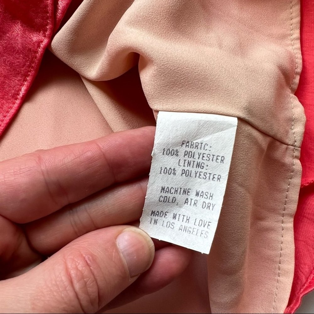 RESA Coral Pink Iris Bow Dress Size Small NWT - Picture 6 of 6